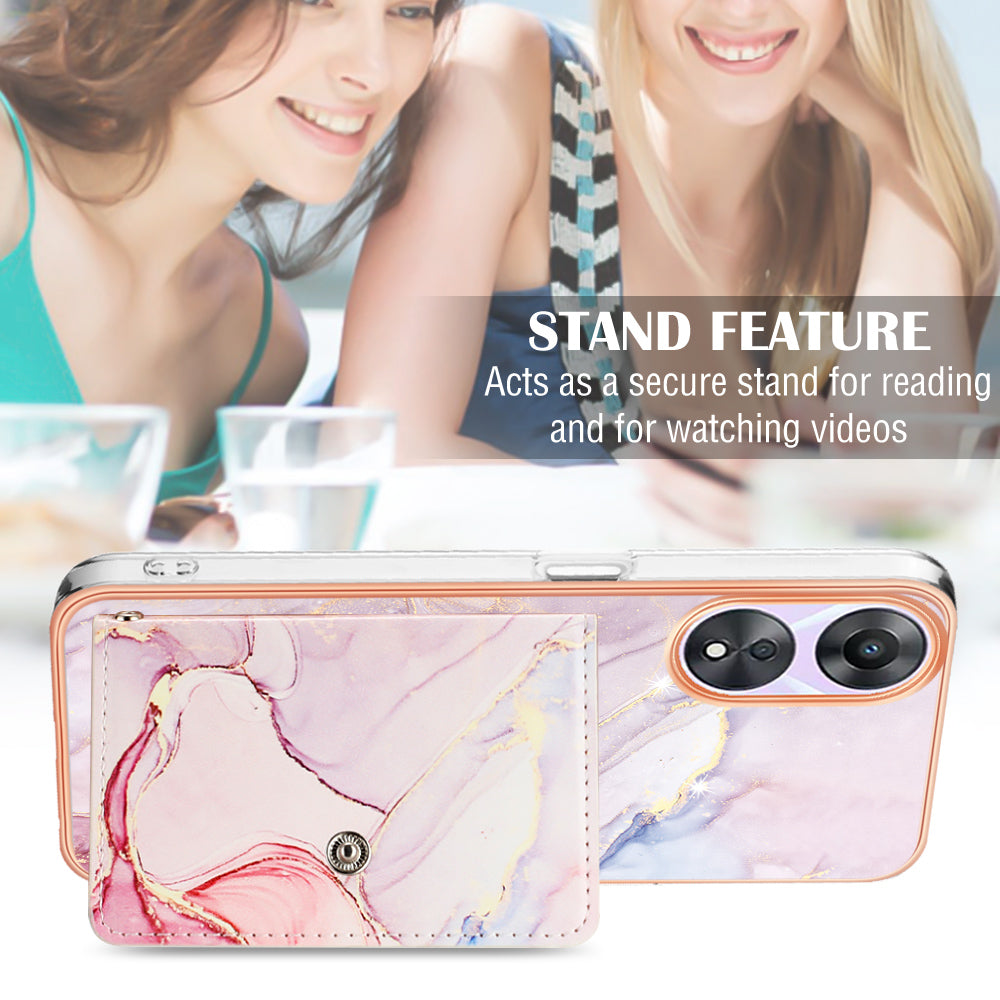 YB Leather Coating Series-9 for Oppo A78 5G / A58 5G Case Kickstand Leather+TPU Phone Cover YB Leather Coating Series-9 for Oppo A78 5G / A58 5G Case Kickstand Leather+TPU Phone Cover